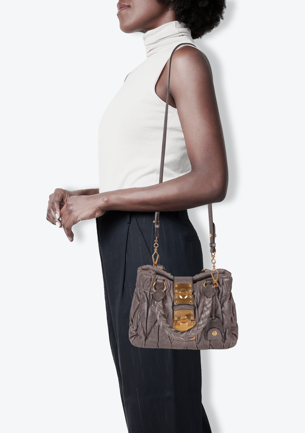 MADRAS MATELASSE SATCHEL