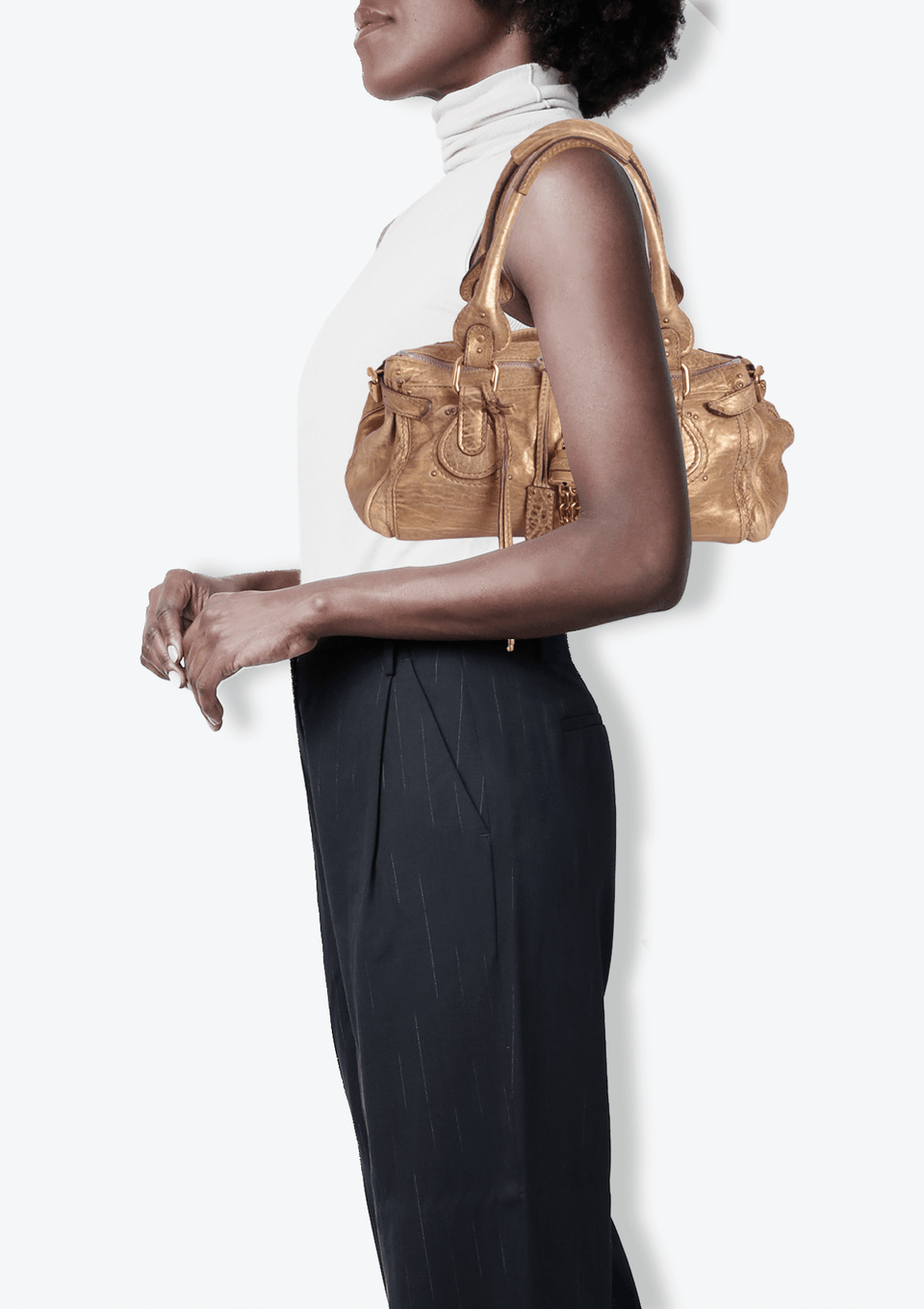 BOLSA CHLOÉ SMALL PADDINGTON BAG DOURADO ORIGINAL – Gringa