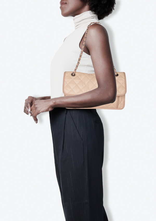 JUMBO FRENCH RIVIERA FLAP BAG