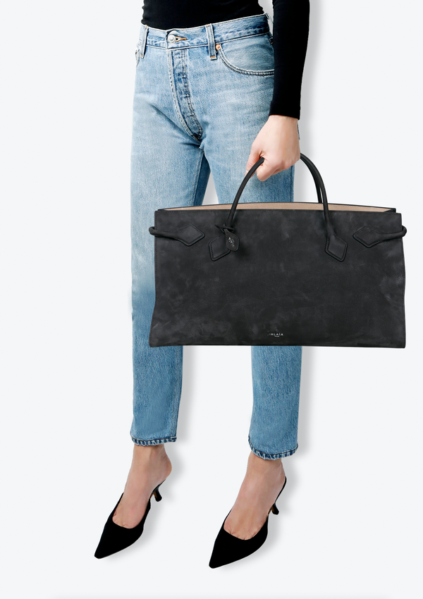 SUEDE LE TECKEL TOTE