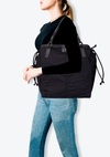 NYLON HOUSE CHECK BUCKLEIGH TOTE