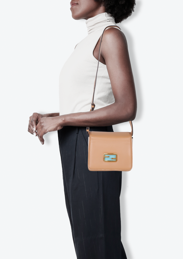 LEATHER ID SHOULDER BAG