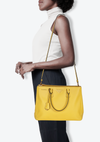 LARGE SAFFIANO LUX DOUBLE ZIP GALLERIA
