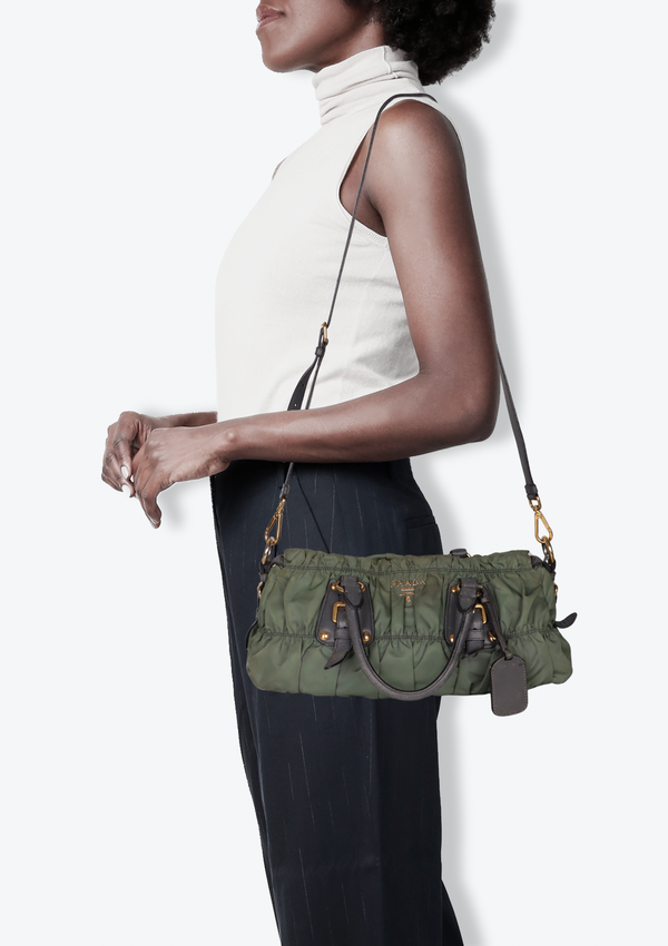 TESSUTO GAUFRE SATCHEL