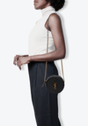 VINYLE ROUND CROSSBODY BAG