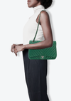 CHEVRON JUMBO SINGLE FLAP BAG