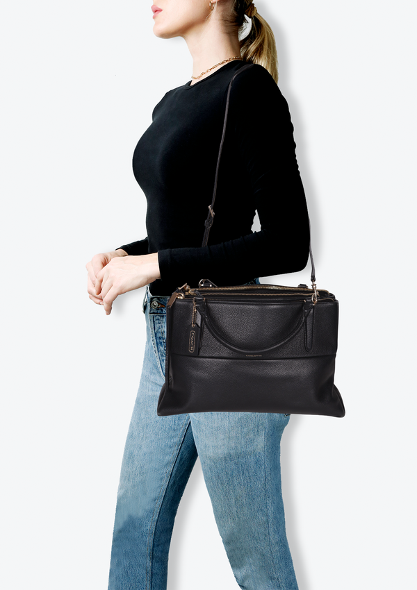 LEATHER SATCHEL BAG
