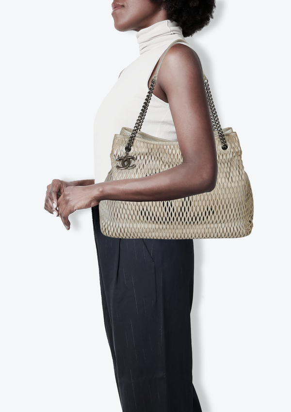 LASER CUT PERFORATED CC TOTE