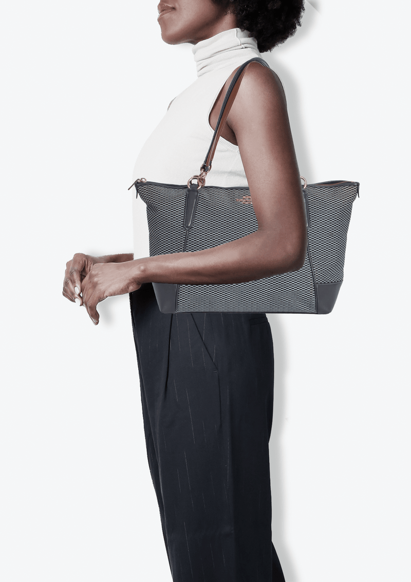 AVA LEGACY JACQUARD SHOULDER BAG