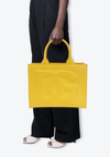 LEATHER TOP HANDLE BAG