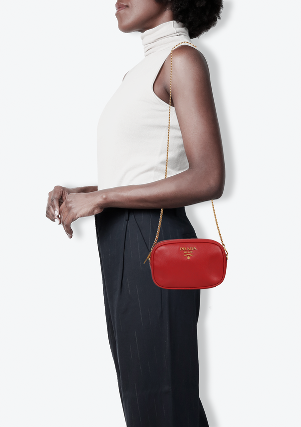 SAFFIANO MINI CAMERA BAG