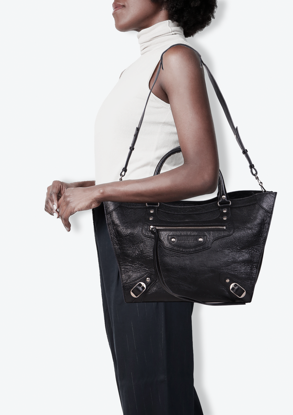 LARGE NEO CLASSIC UPSIDE DOWN EAST-WEST TOTE