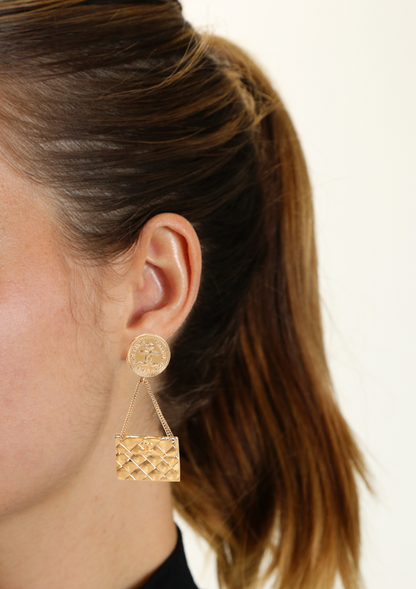 VINTAGE BAG EARRINGS