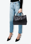 CROCO EMBOSSED ROSEAU TOTE