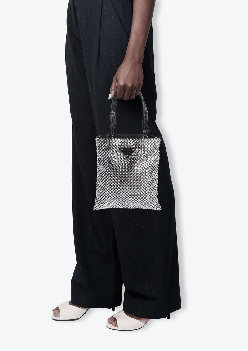 CRYSTAL MINI BAG WITH CHAIN