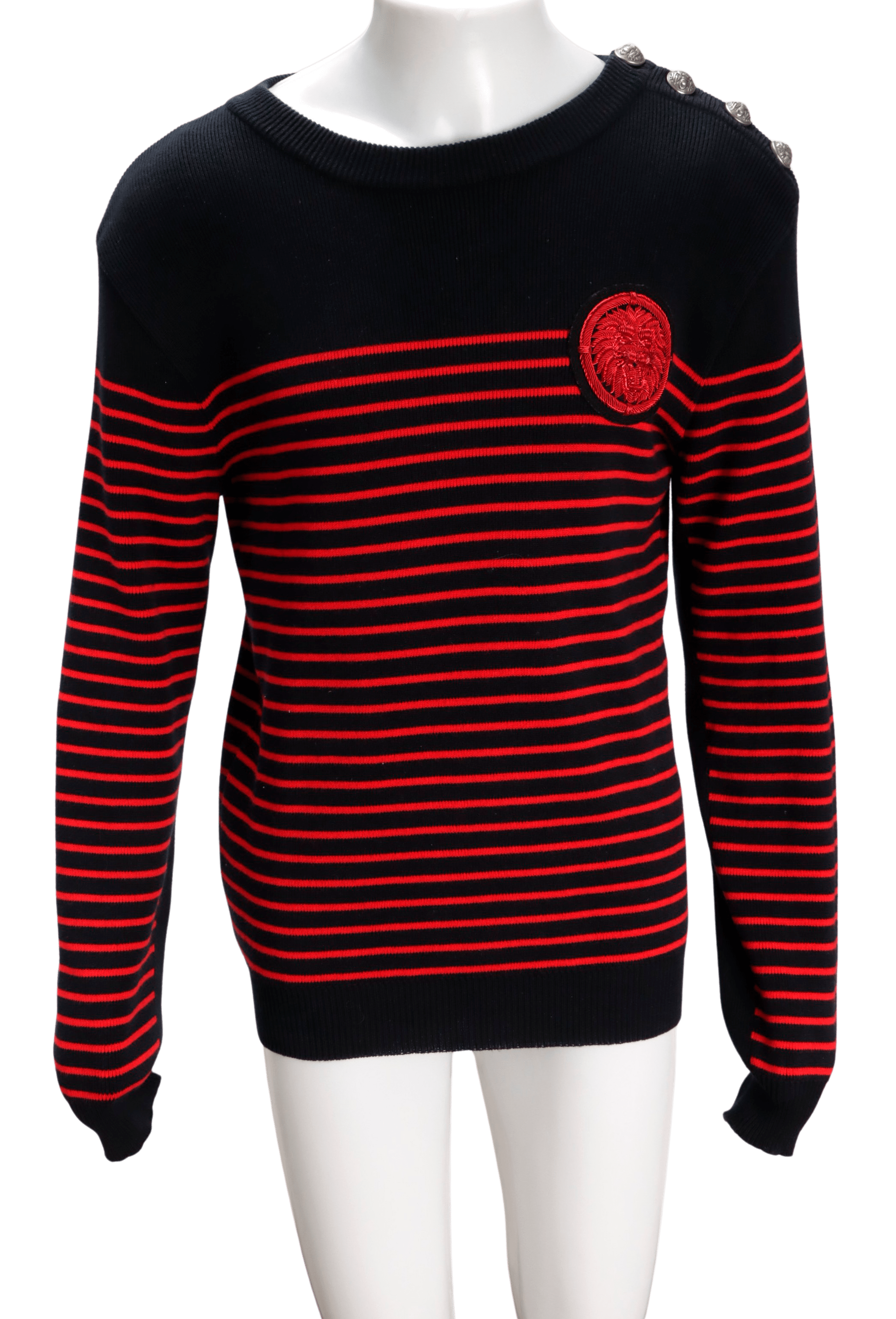 STRIPPED SWEATER M