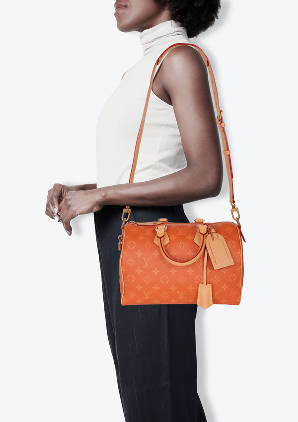 MONOGRAM SPEEDY P9 30 BANDOULIERE