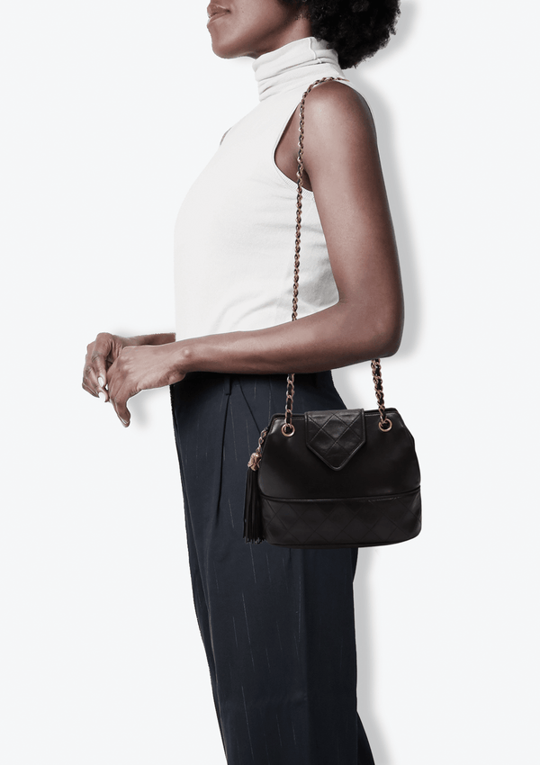 VINTAGE TASSEL FLAP BAG