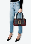 LEATHER TOP HANDLE BAG