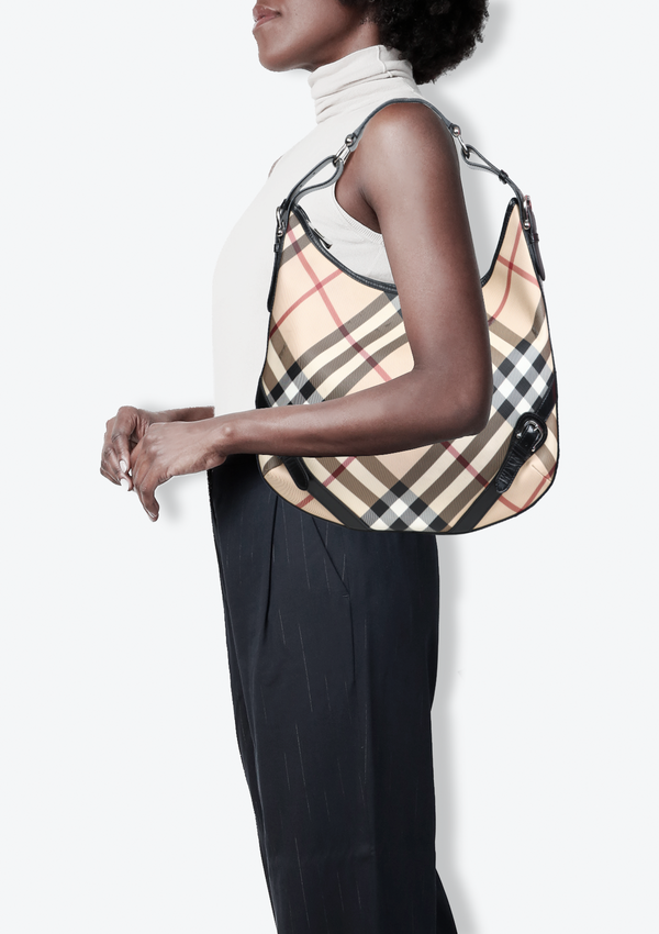 SUPERNOVA CHECK LARKIN HOBO BAG