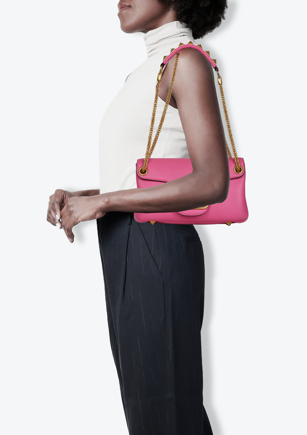 STUD SIGN SHOULDER BAG