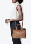 SMALL MADRAS CONVERTIBLE WOVEN BAG
