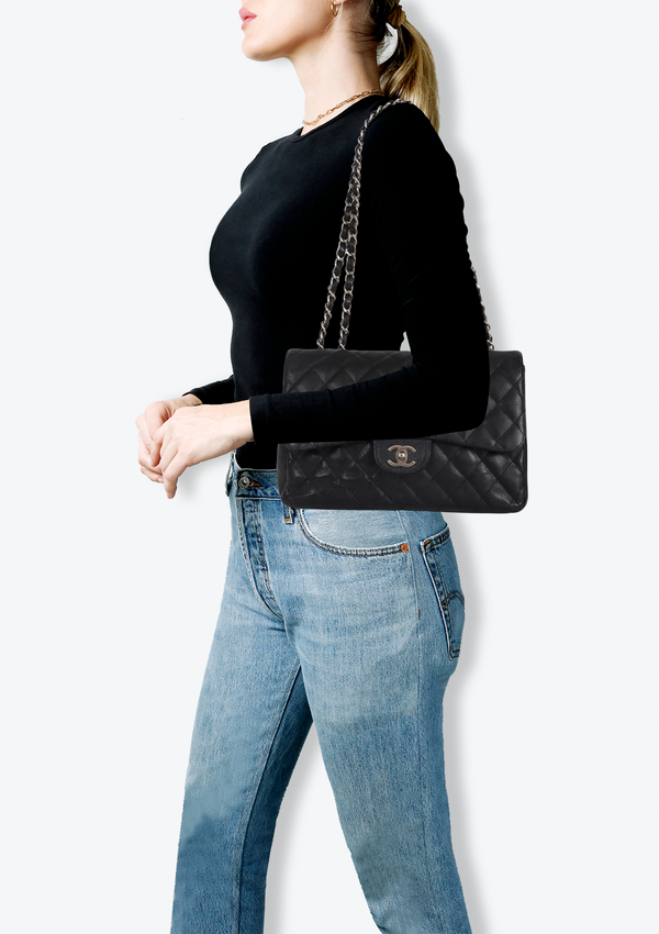 JUMBO CLASSIC DOUBLE FLAP CAVIAR