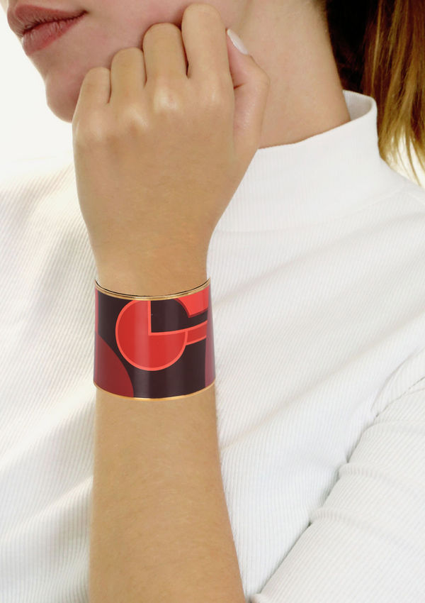 EXTRA WIDE ENAMEL BANGLE