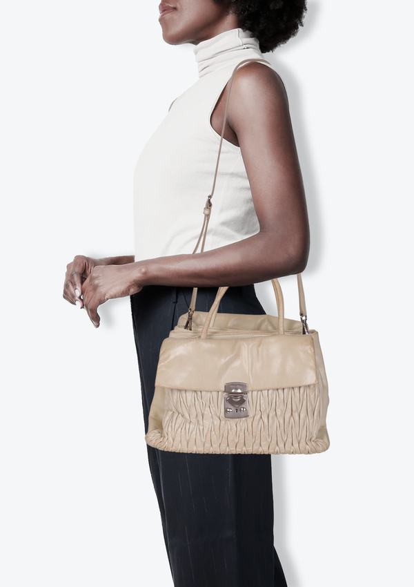 MATELASSE SATCHEL BAG