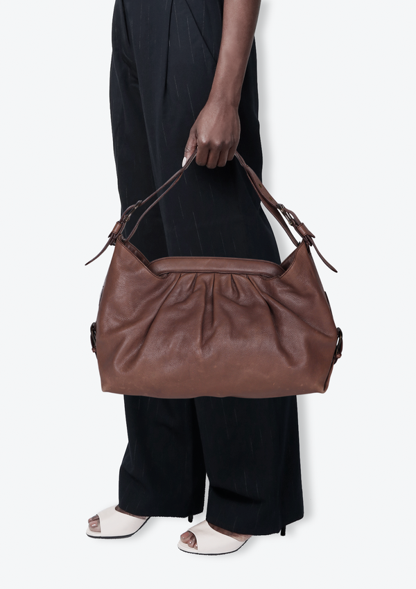 LEATHER HOBO BAG