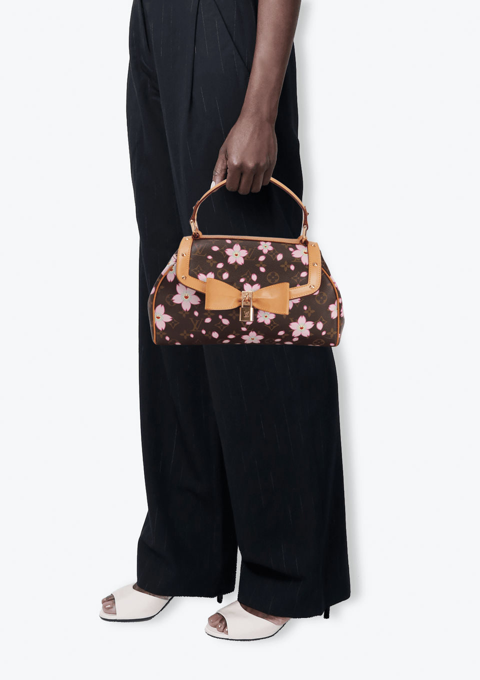 BOLSA LOUIS VUITTON MONOGRAM CHERRY BLOSSOM SAC RETRO MARROM