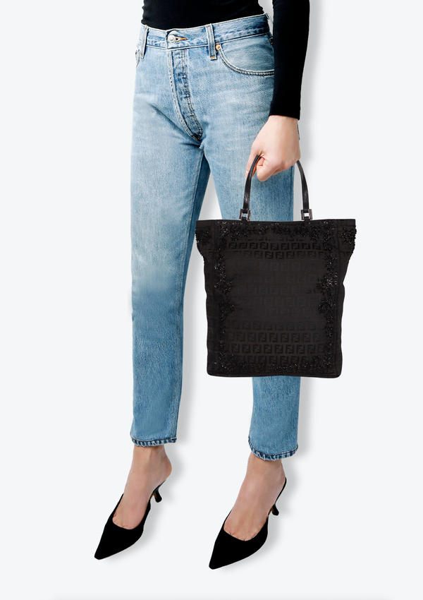 EMBROIDERY ZUCCHINO TOTE