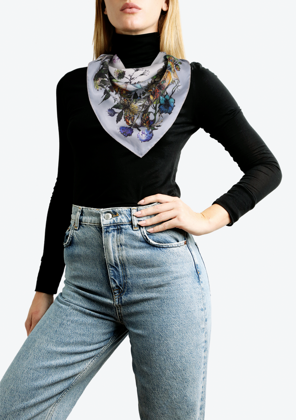 MILLE FLEURS SILK SCARF