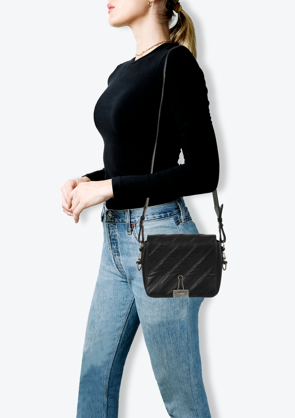 DIAGONAL BINDER CLIP BAG