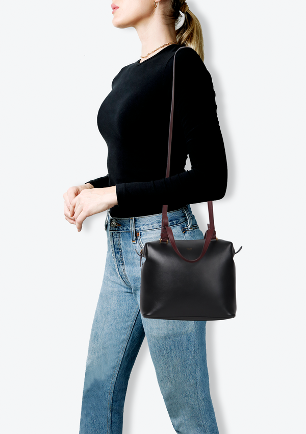 LEATHER HANDLE BAG