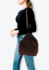 SUEDE SHOULDER BAG