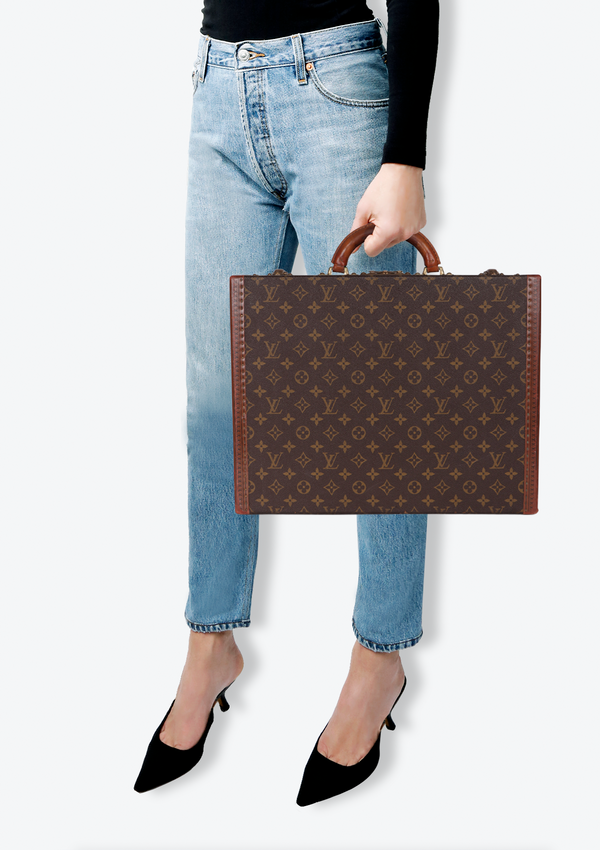 VINTAGE MONOGRAM PRESIDENT CLASSEUR BRIEFCASE
