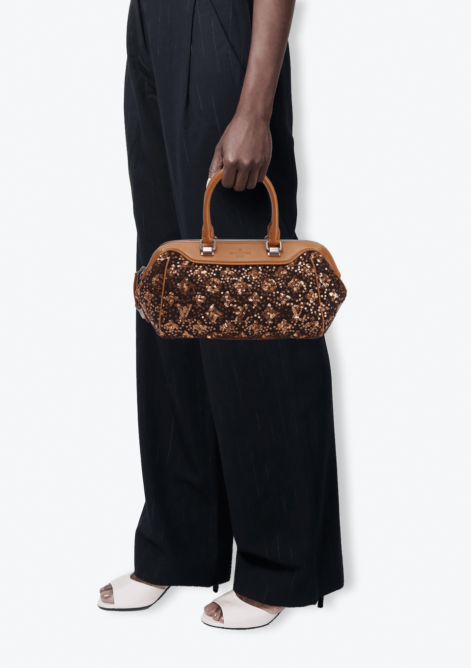 BOLSA LOUIS VUITTON LV MONOGRAM SUNSHINE EXPRESS BABY MARROM
