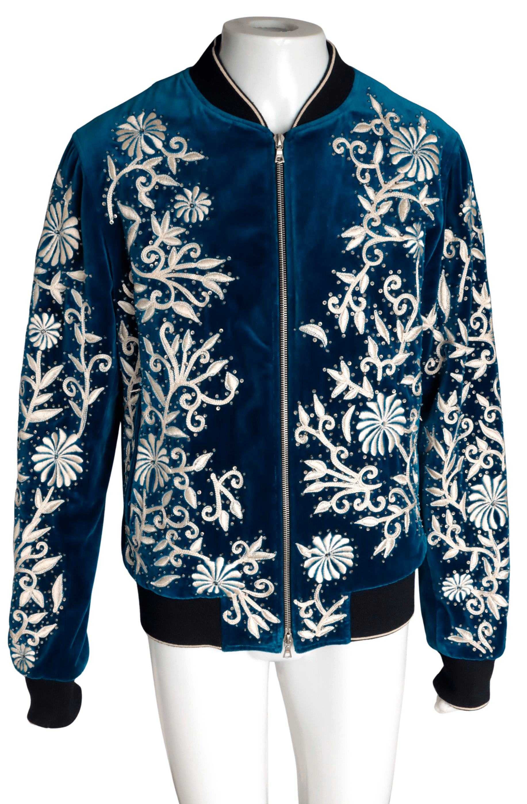 EMBELLISHED VELVET JACKET 50