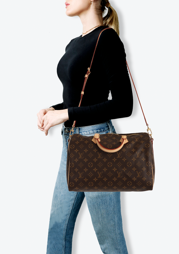 MONOGRAM SPEEDY 35 BANDOULIÈRE