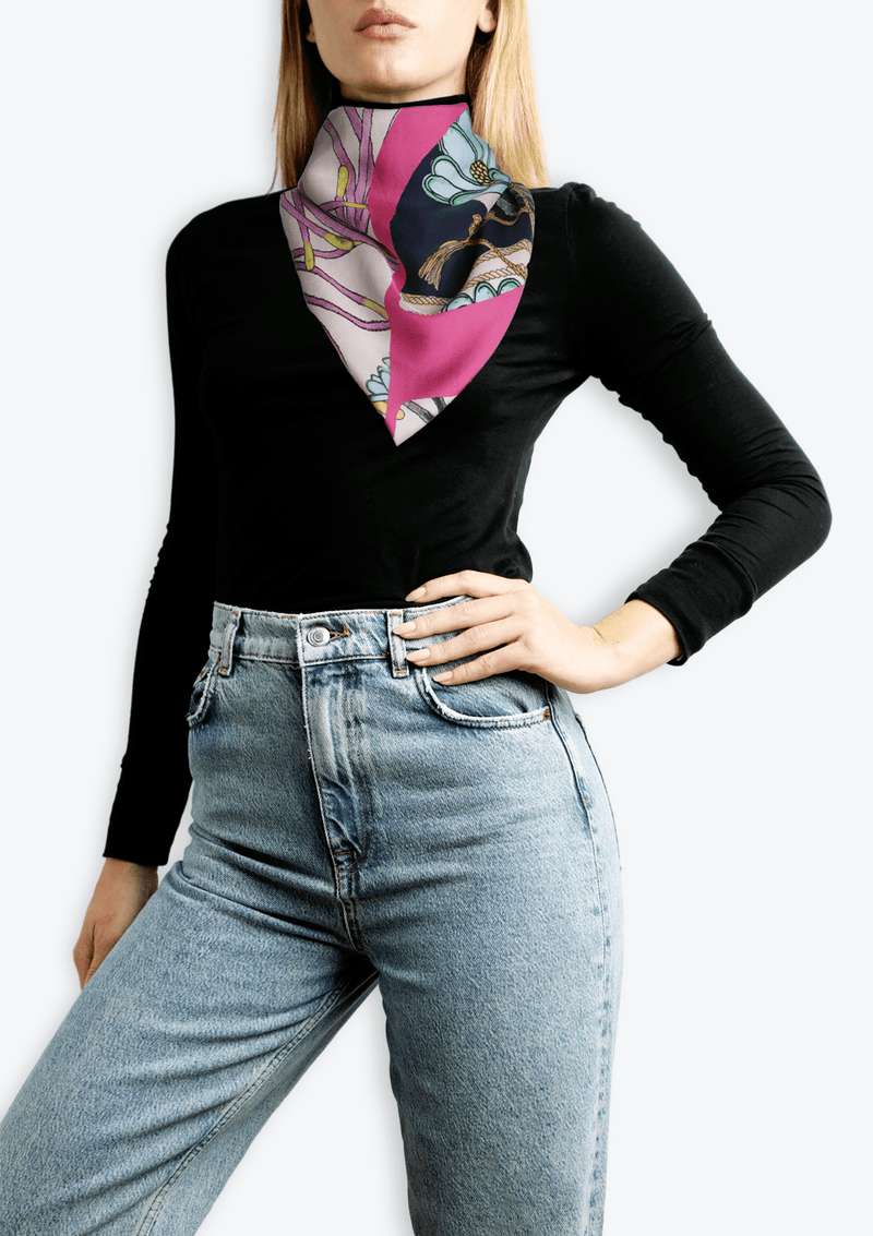 PRINTED SILK SCARF