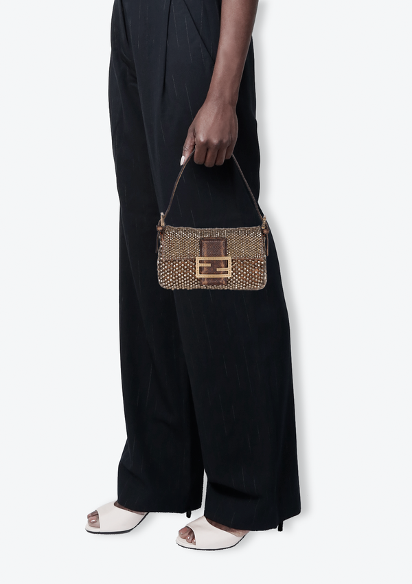 MINI PYTHON CRYSTAL BAGUETTE BAG