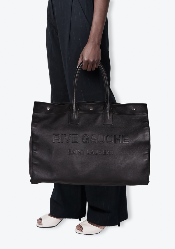 LARGE LEATHER RIVE GAUCHE TOTE