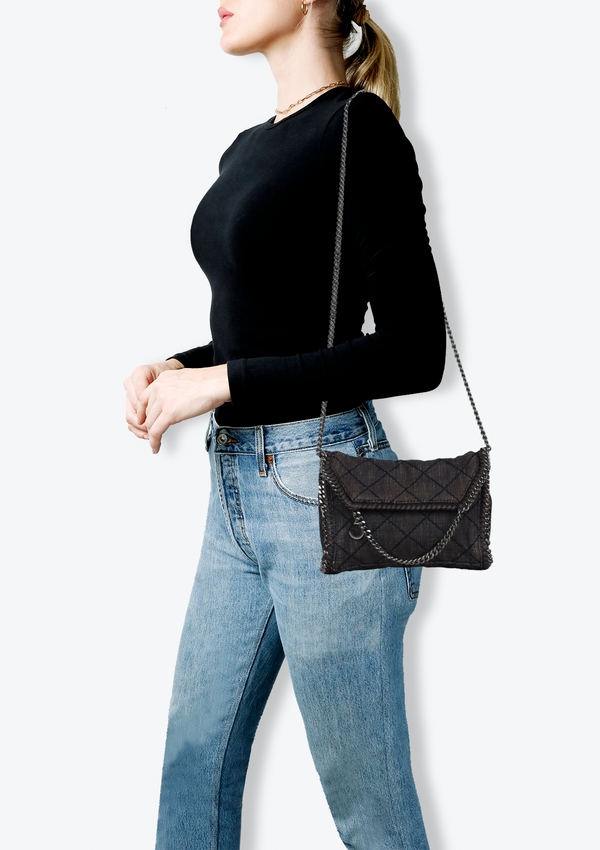 MINI FALABELLA QUILTED FLAP BAG
