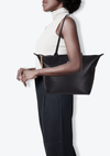 LEATHER LE PLIAGE M SHOPPING TOTE