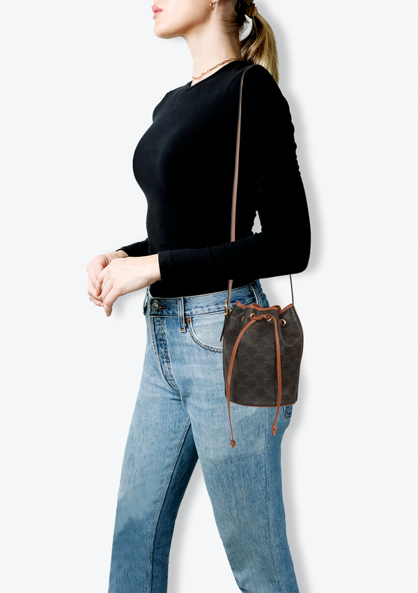 TRIOMPHE DRAWSTRING BAG SMALL