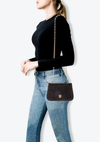 CC SUEDE FLAP BAG