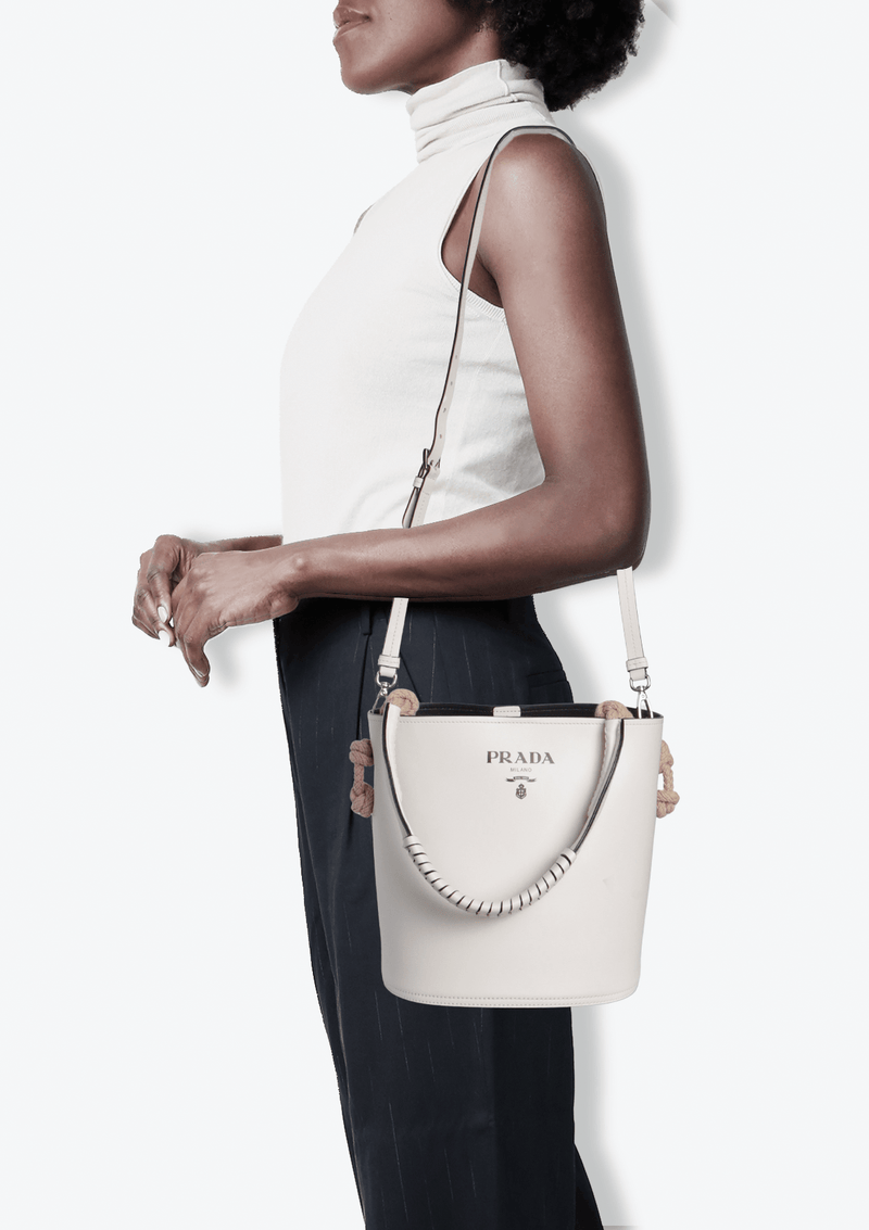 ROPE DETAIL TAMBOUR BUCKET BAG