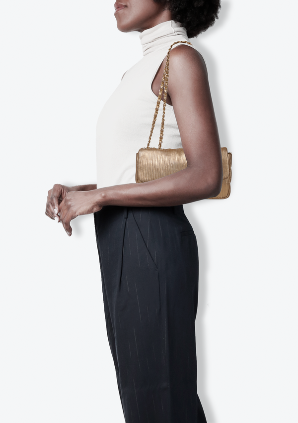 LASER CUT CC FLAP BAG