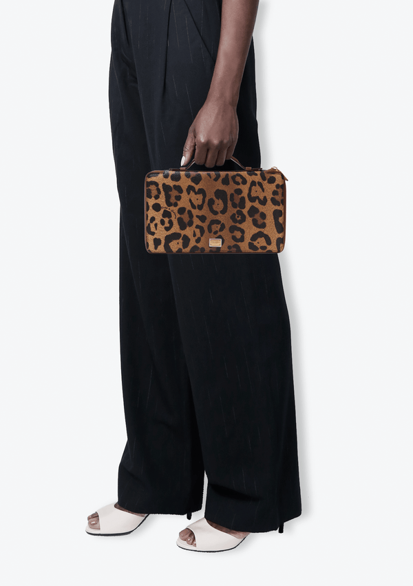 LEOPARD DOCUMENT HOLDER